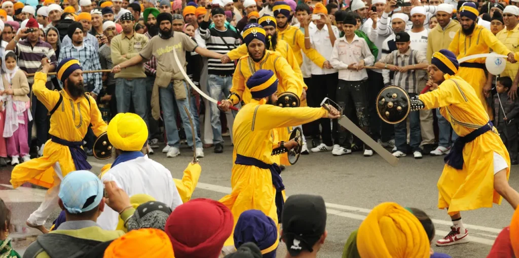 Ritual Fighting During Baisakhi Procession