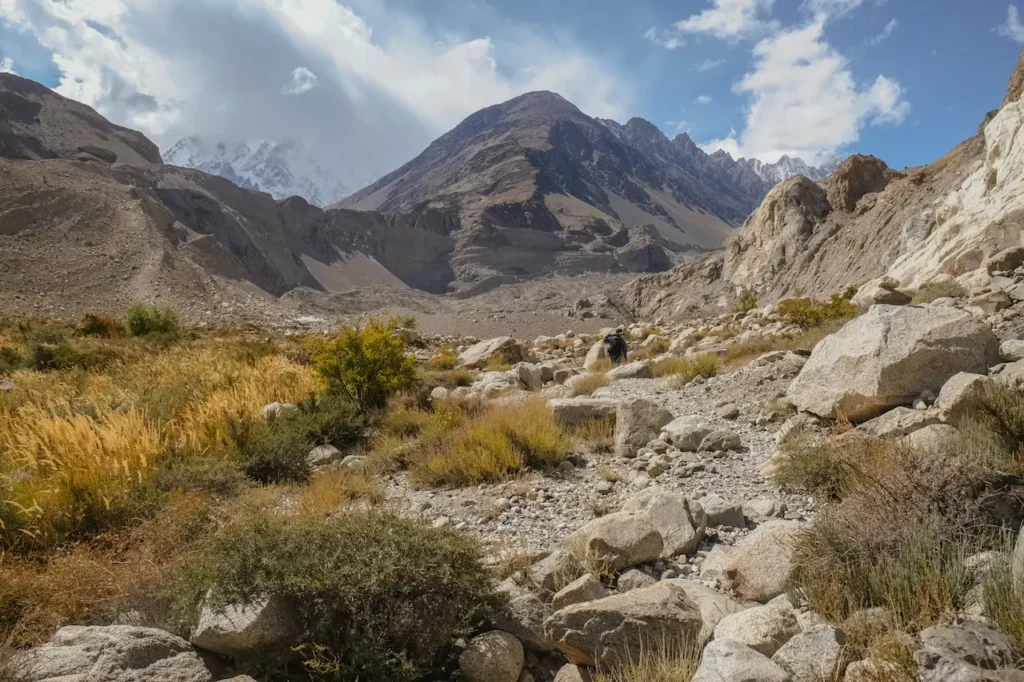 Wilderness Area in Passu Trekking Trail. Gilgit Baltistan, Pakistan